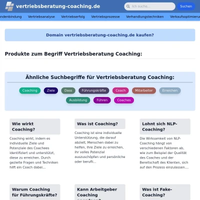 Screenshot vertriebsberatung-coaching.de