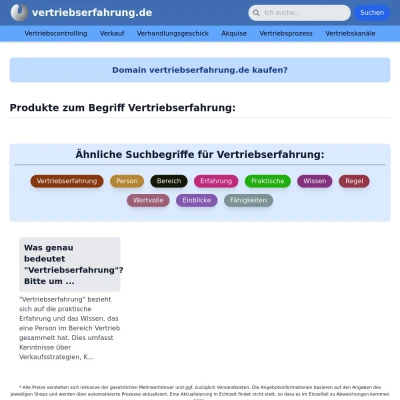 Screenshot vertriebserfahrung.de