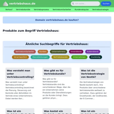 Screenshot vertriebshaus.de