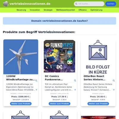 Screenshot vertriebsinnovationen.de