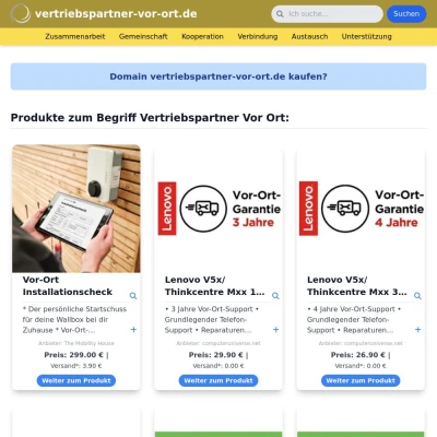 Screenshot vertriebspartner-vor-ort.de