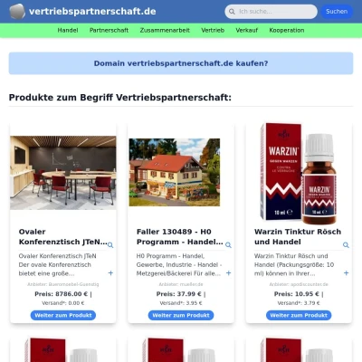 Screenshot vertriebspartnerschaft.de