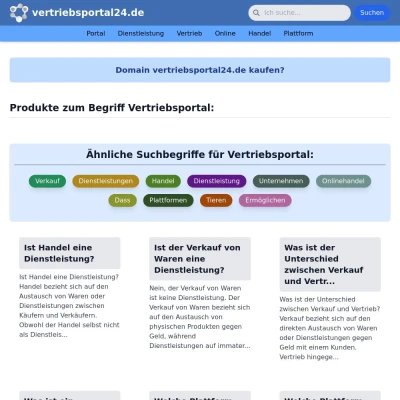 Screenshot vertriebsportal24.de