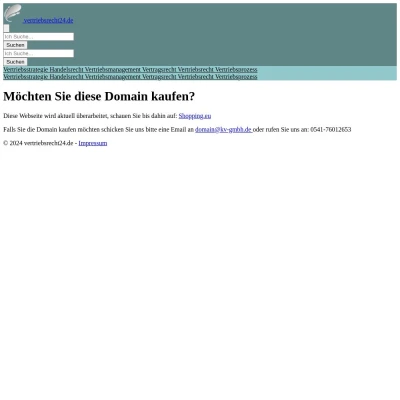 Screenshot vertriebsrecht24.de