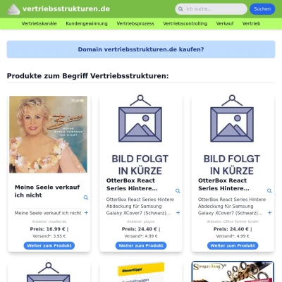 Screenshot vertriebsstrukturen.de