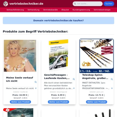 Screenshot vertriebstechniker.de