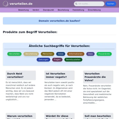 Screenshot verurteilen.de