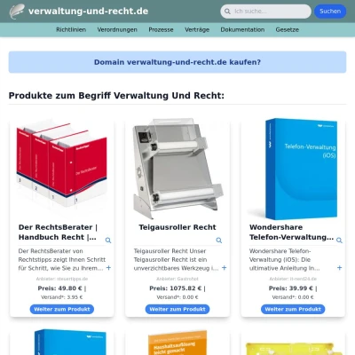 Screenshot verwaltung-und-recht.de