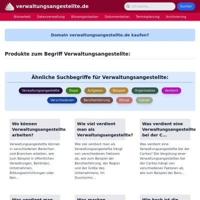 Screenshot verwaltungsangestellte.de