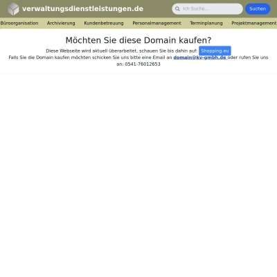 Screenshot verwaltungsdienstleistungen.de