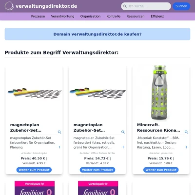 Screenshot verwaltungsdirektor.de