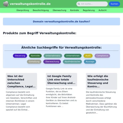 Screenshot verwaltungskontrolle.de