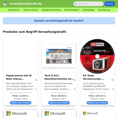 Screenshot verwaltungskraft.de