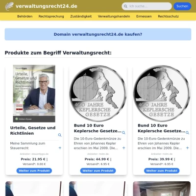 Screenshot verwaltungsrecht24.de