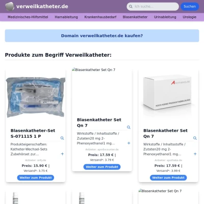 Screenshot verweilkatheter.de