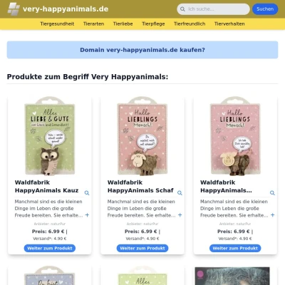 Screenshot very-happyanimals.de