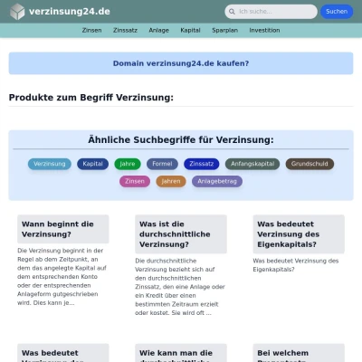 Screenshot verzinsung24.de