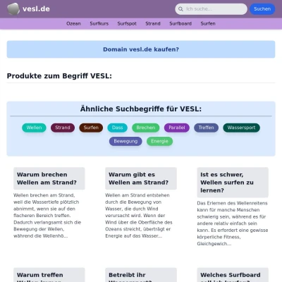 Screenshot vesl.de