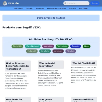 Screenshot vexc.de