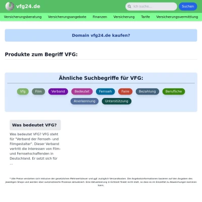 Screenshot vfg24.de