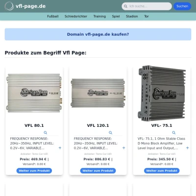Screenshot vfl-page.de