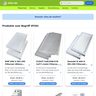 Screenshot vfoo.de