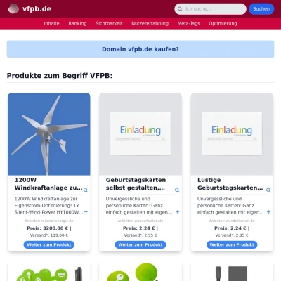 Screenshot vfpb.de