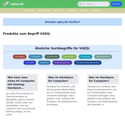 Screenshot vgeq.de