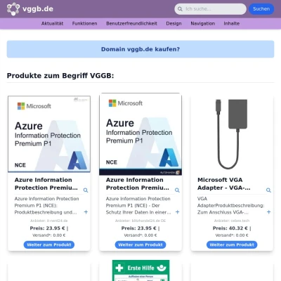 Screenshot vggb.de