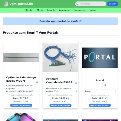 Screenshot vgm-portal.de