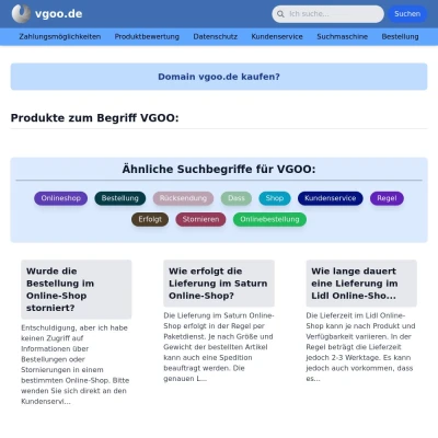 Screenshot vgoo.de