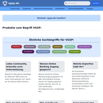 Screenshot vgsp.de