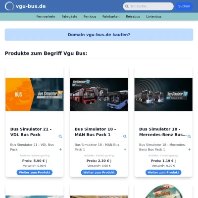 Screenshot vgu-bus.de