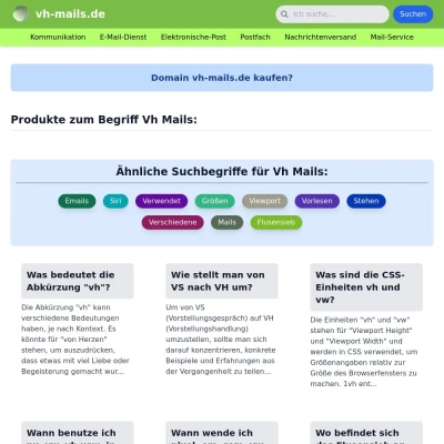 Screenshot vh-mails.de