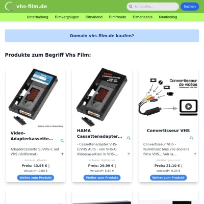 Screenshot vhs-film.de