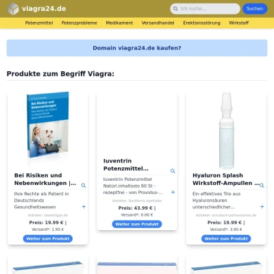 Screenshot viagra24.de