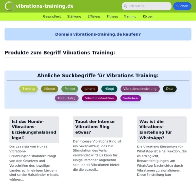 Screenshot vibrations-training.de