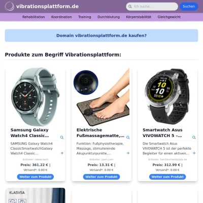 Screenshot vibrationsplattform.de