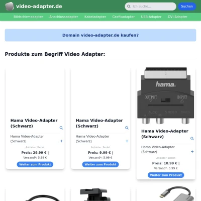 Screenshot video-adapter.de