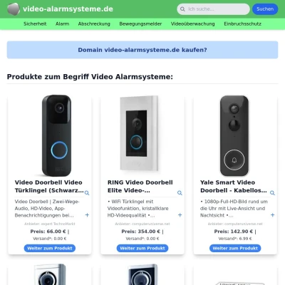 Screenshot video-alarmsysteme.de