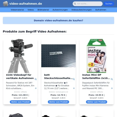 Screenshot video-aufnahmen.de
