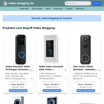 Screenshot video-blogging.de