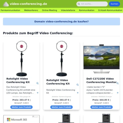 Screenshot video-conferencing.de