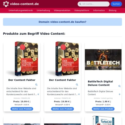 Screenshot video-content.de