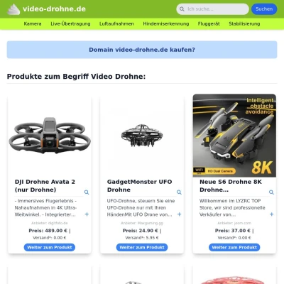 Screenshot video-drohne.de