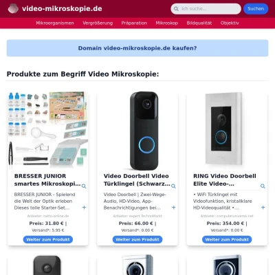 Screenshot video-mikroskopie.de