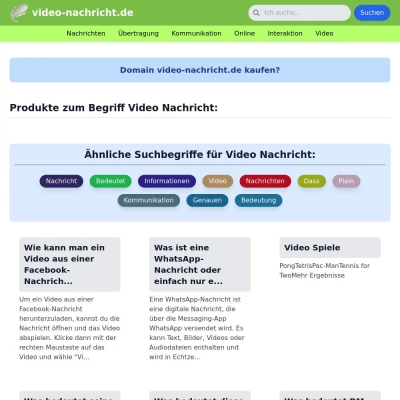 Screenshot video-nachricht.de