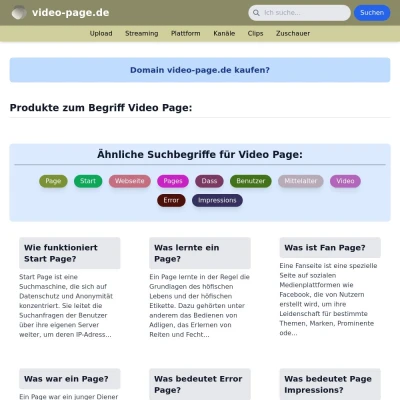 Screenshot video-page.de