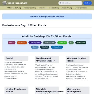 Screenshot video-praxis.de