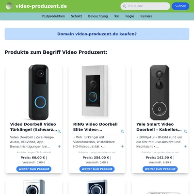 Screenshot video-produzent.de